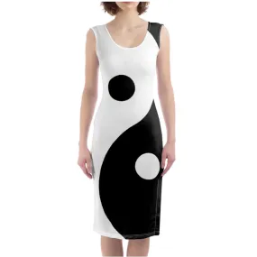 Yin and Yang Bodycon Dress