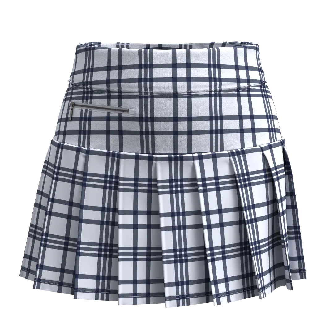 Zippy Skort 13 inch - NAVY GG PLAID (SMALL)